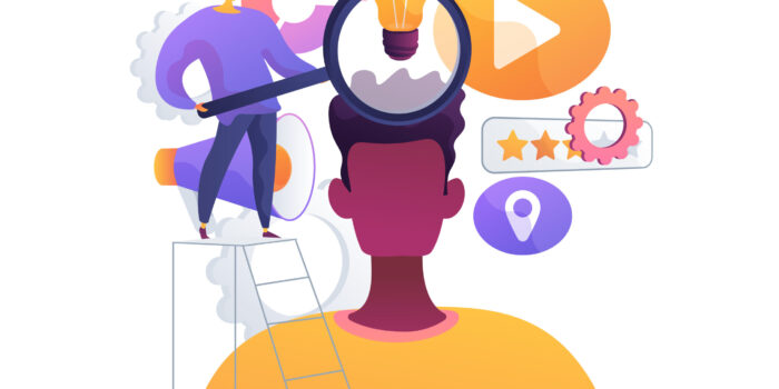 Consumer behaviour abstract concept vector illustration. Marketing research agency, study consumer behavior, develop targeting strategy, buyer analysis service, sales management abstract metaphor.